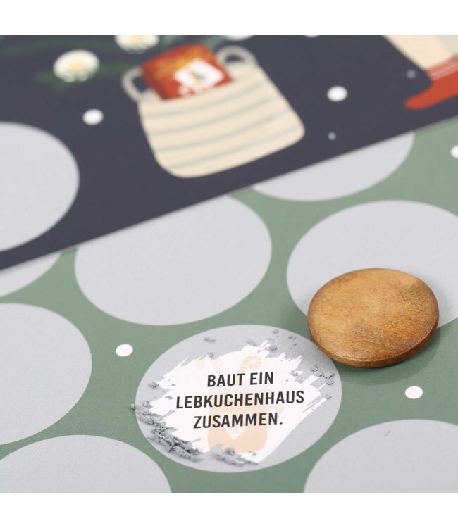 Papierdrachen  Adventskalender zum Freirubbeln – Aufgaben zu Zweit