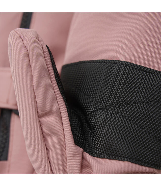 Minymo Fäustlinge mit Daumen und Klettverschluss - dusty rose