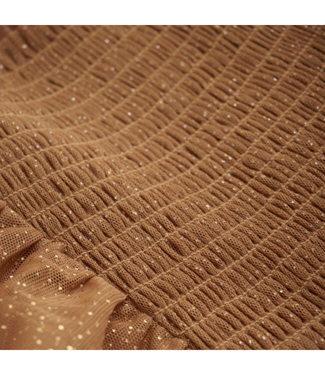 Minymo Tüllkleid Gold mit Glitzer