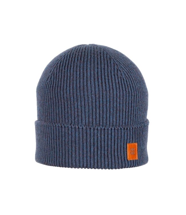 Pure Pure (Pure Pure by Bauer) Kids-Mütze gestrickt - silky Wollmix - dark-denim