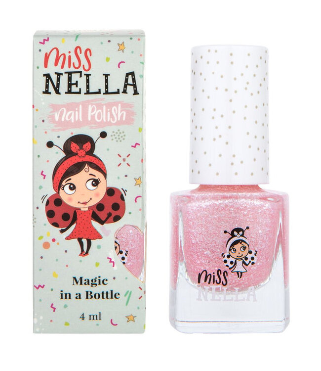 Miss Nella Itsy Glitzy Hippo Kids Peel Off geruchsfreier Nagellack