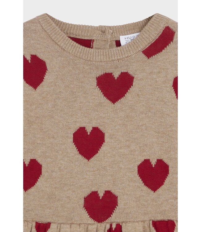 Hust and Claire Karina Strickkleid mit Herzen Biobaumwolle