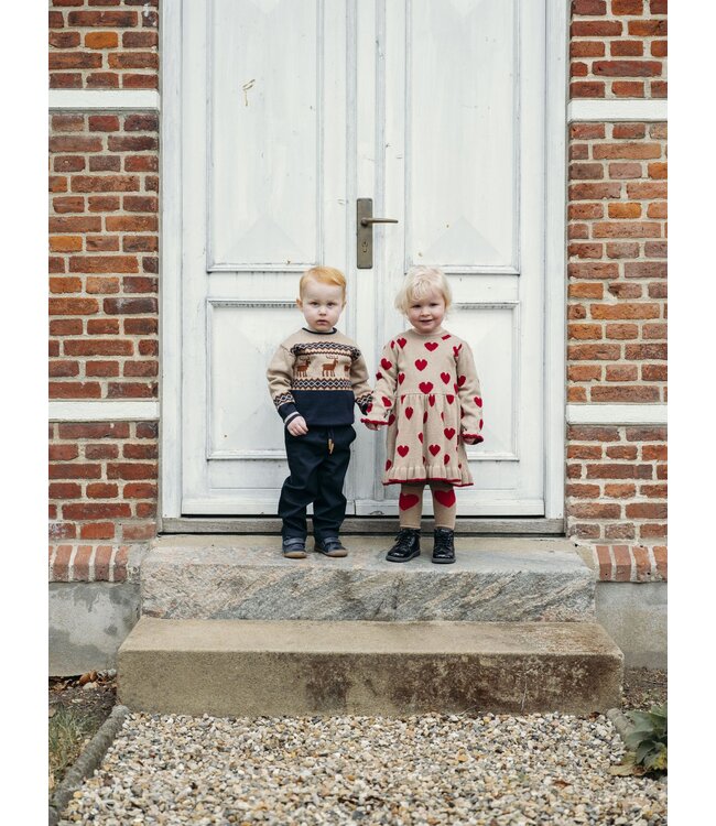 Hust and Claire Karina Strickkleid mit Herzen Biobaumwolle