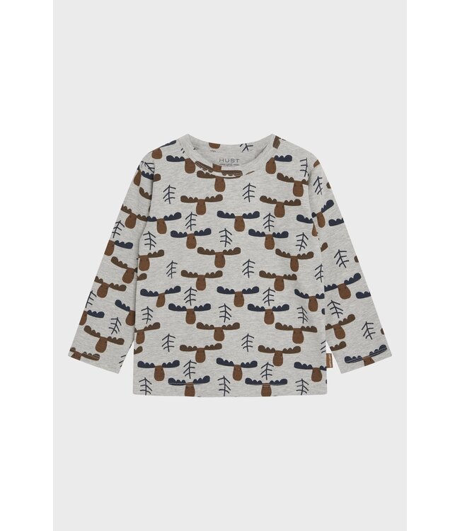 Hust and Claire August Shirt langarm - Elchprint Biobaumwolle