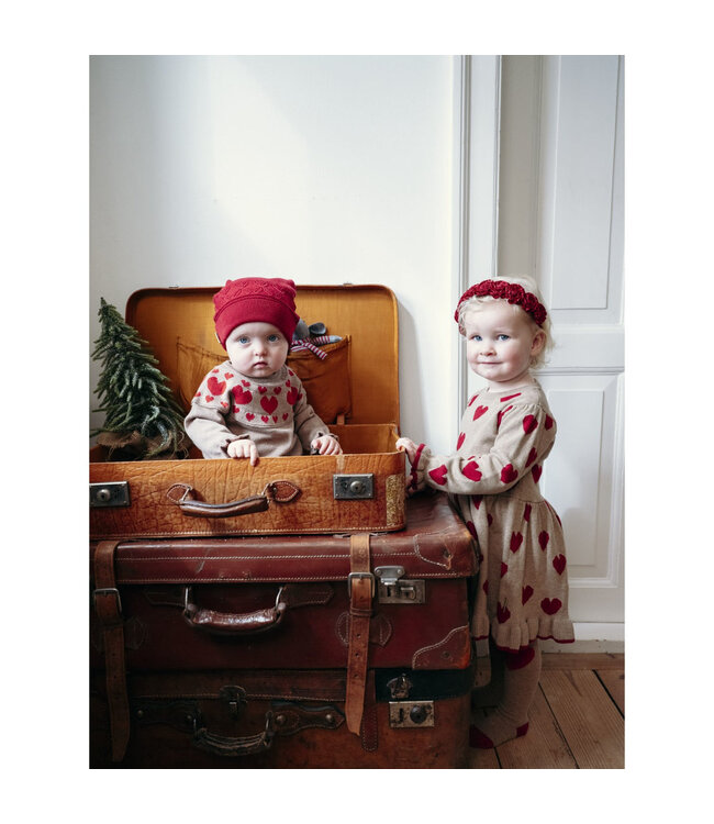 Hust and Claire Karina Strickkleid mit Herzen Biobaumwolle