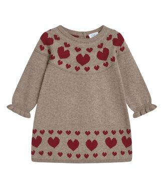 Hust and Claire Klea Strickkleid mit kleinen Herzen Biobaumwolle