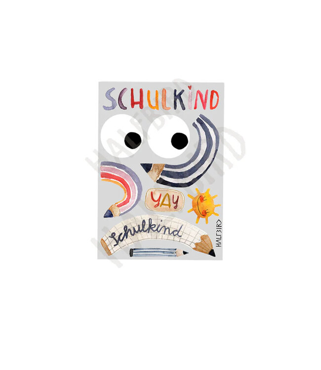 Halfbird   SET Reflektierende Aufkleber "Schulkind" | Pocket Edition