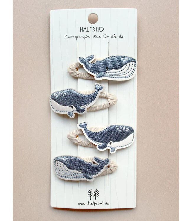 Halfbird Haarspangen Wal