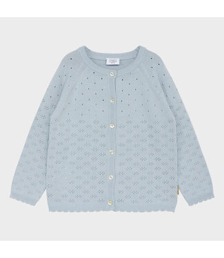Hust and Claire Cillja Cardigan / Strickjacke - Biobaumwolle - blue flachs