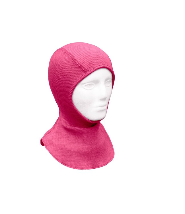 Manymonths Woll-Elefantenmütze - Schlupfmütze Merino pop pink