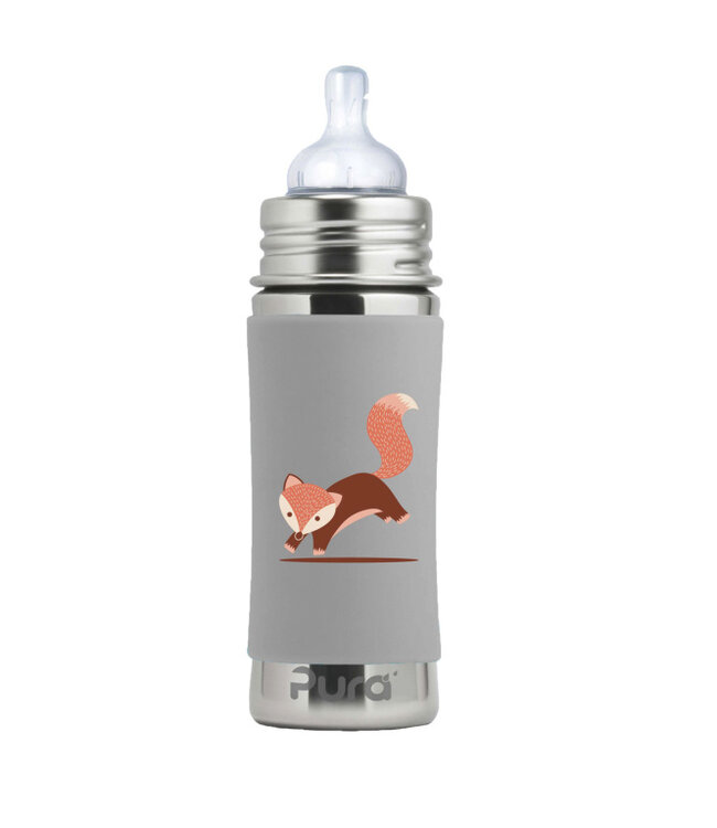 PURA Pura Babyflasche 325 ml Weithalssauger - Fuchs