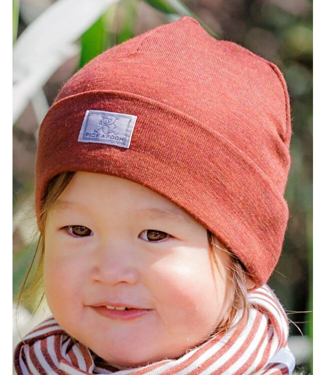 Pick a Pooh Pick a Pooh Schlupper Mütze Wolle/Seide red wood