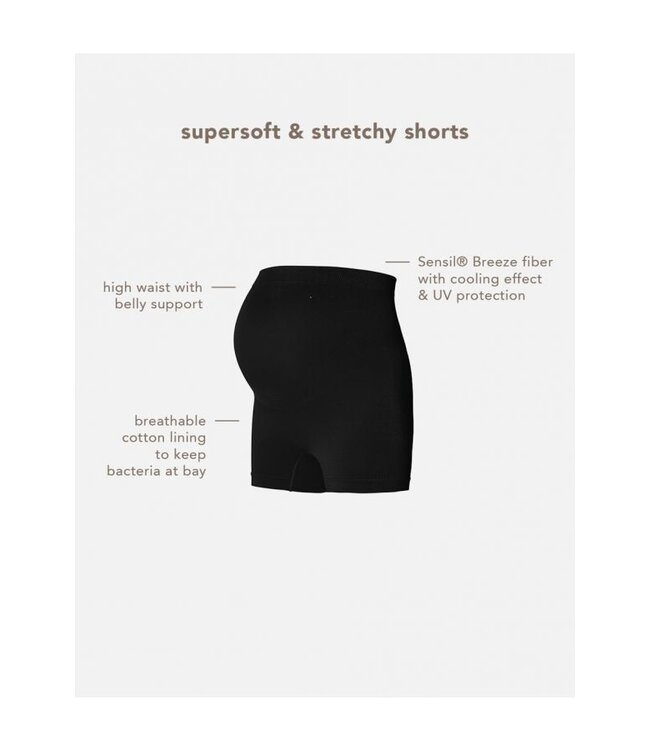 Noppies Nahtlose short - Schwangerschaft - schwarz