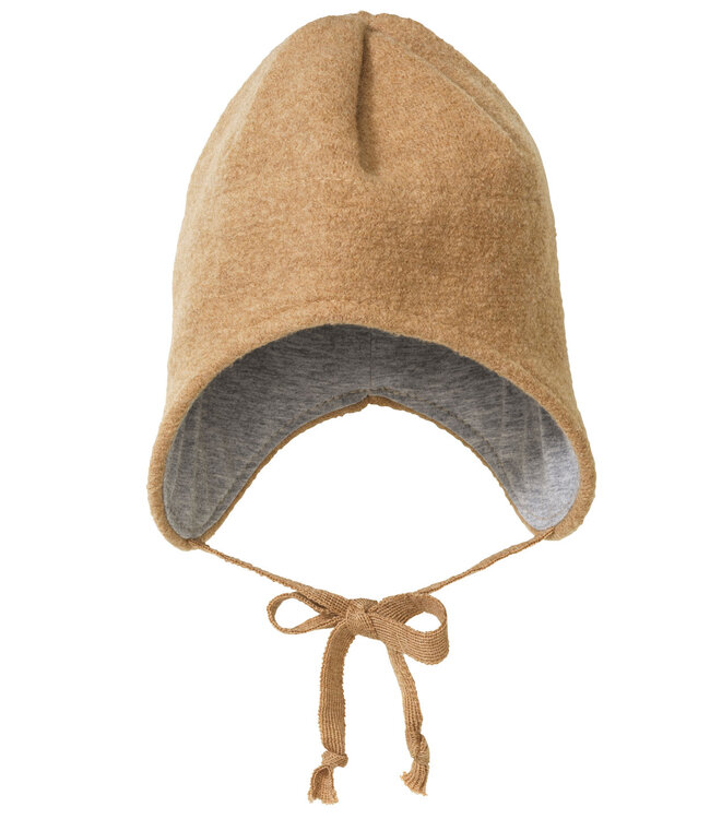 Disana disana Walk-Mütze mit Bindebänder - karamell