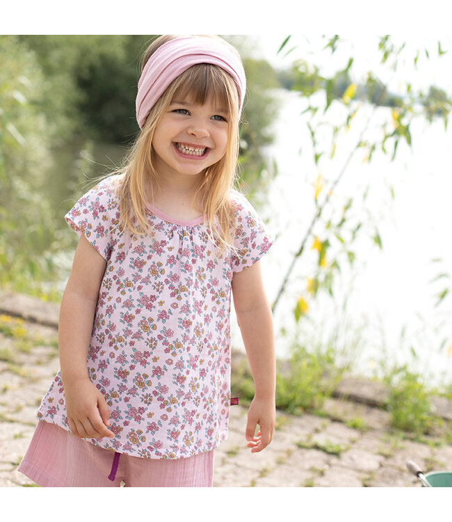 Enfant Terrible Musselin Top mit Miniblümchendruck in light rose-ochre
