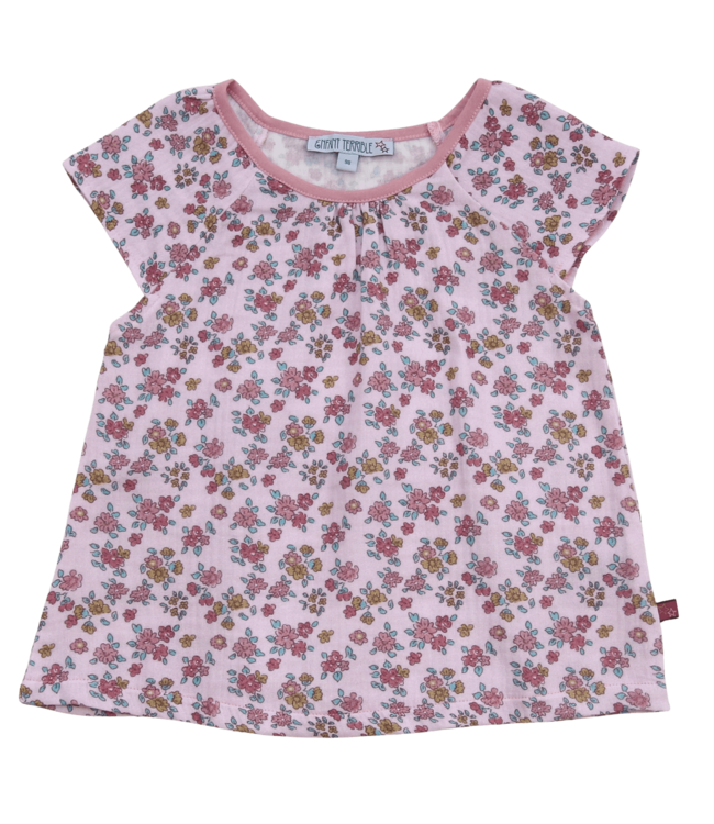 Enfant Terrible Musselin Top mit Miniblümchendruck in light rose-ochre