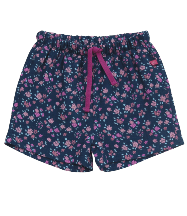 Enfant Terrible Musselin Shorts mit Miniblümchendruck in midnight-dark magenta