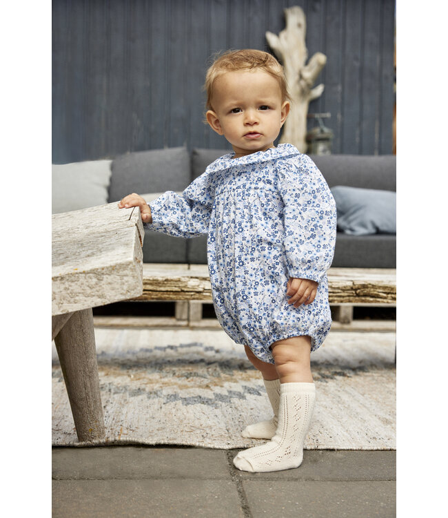 Minymo Body langarm Baumwolle gewebt Blumendruck