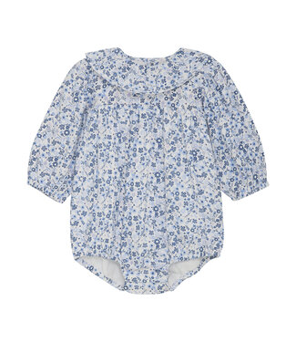 Minymo Body langarm Baumwolle gewebt Blumendruck