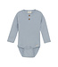 Minymo Body langarm Tencelmix gerippt blue fog