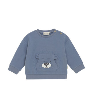 Minymo Langarmshirt Bambusmix Löwe flint stone