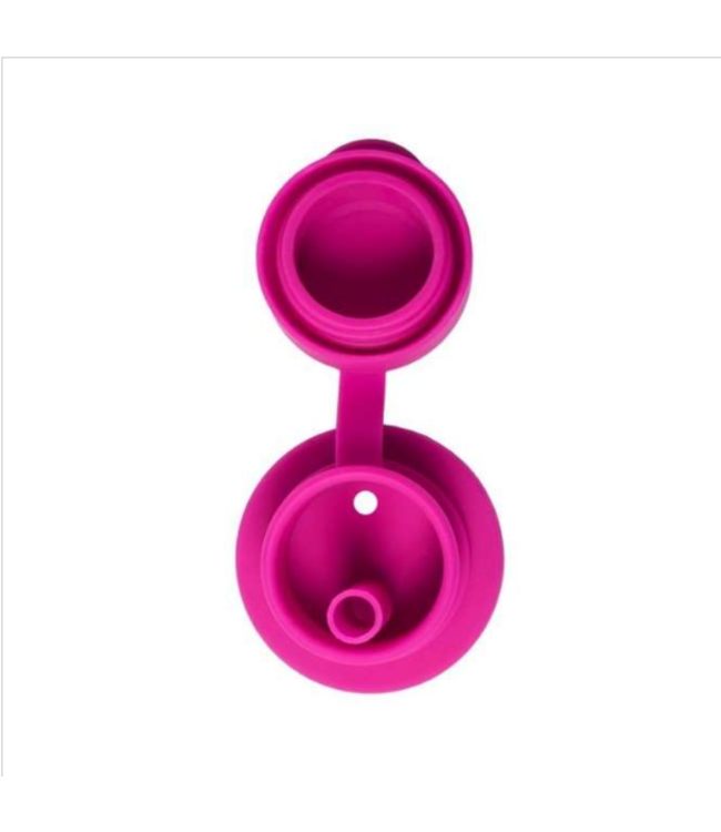 PURA PURA Big Mouth Sportaufsatz mit Strohhalm - pink