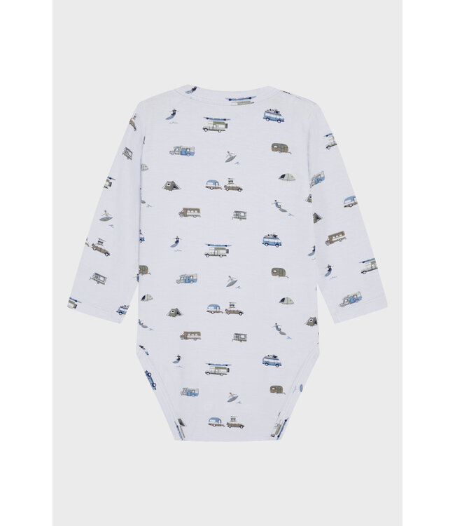 Hust and Claire Buller Body langarm - Camping Bambusviskose water