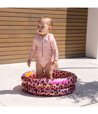 SWIM ESSENTIALS Safari-Chic Leopard - Roségoldener Babypool Ø 60 cm