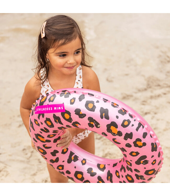 SWIM ESSENTIALS Schwimmring Safari-Chic Leopard - roségold Ø 50 cm