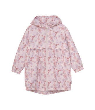 Minymo Softshell Regenjacke Blumendesign rosa