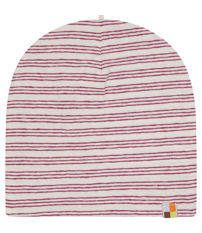 Loud and Proud Mütze Streifen mit Leinen fuchsia