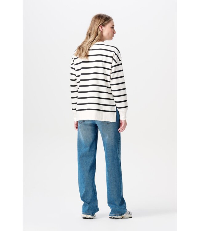 Noppies Umstandspullover Pepe -  Biobaumwolle cream stripe