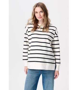 Noppies Umstandspullover Pepe -  Biobaumwolle cream stripe