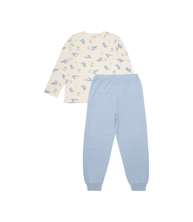 CeLaVi Pyjamaset Krokodil Bambusmix dusty blue