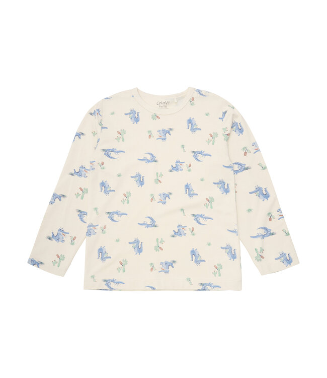 CeLaVi Pyjamaset Krokodil Bambusmix dusty blue