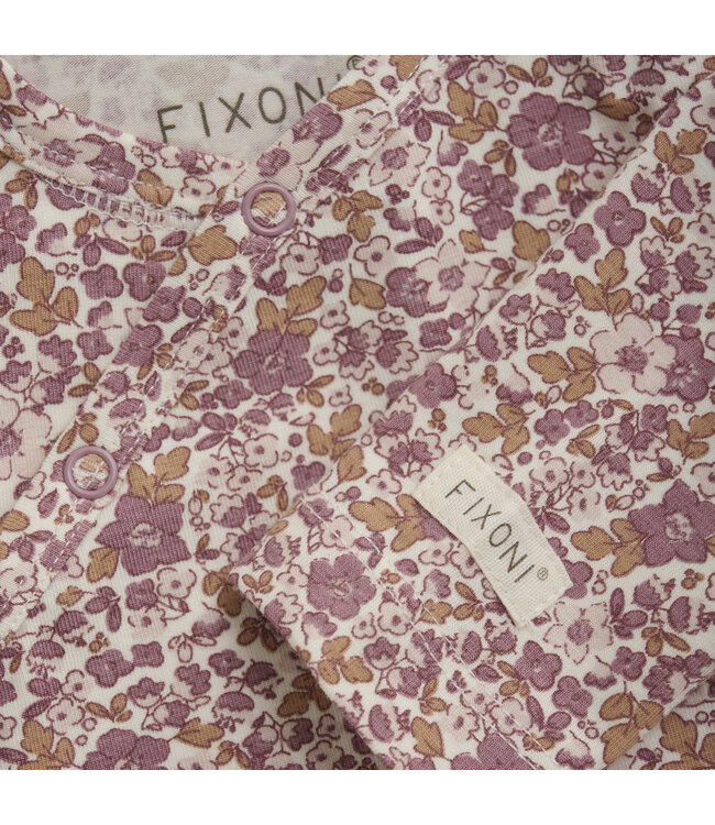 Fixoni Wickelbody langarm Blumen Tencelmix nostalgia rose