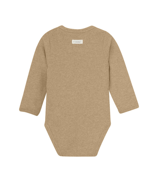 Fixoni Wickelbody langarm Tencelmix macaroon melange