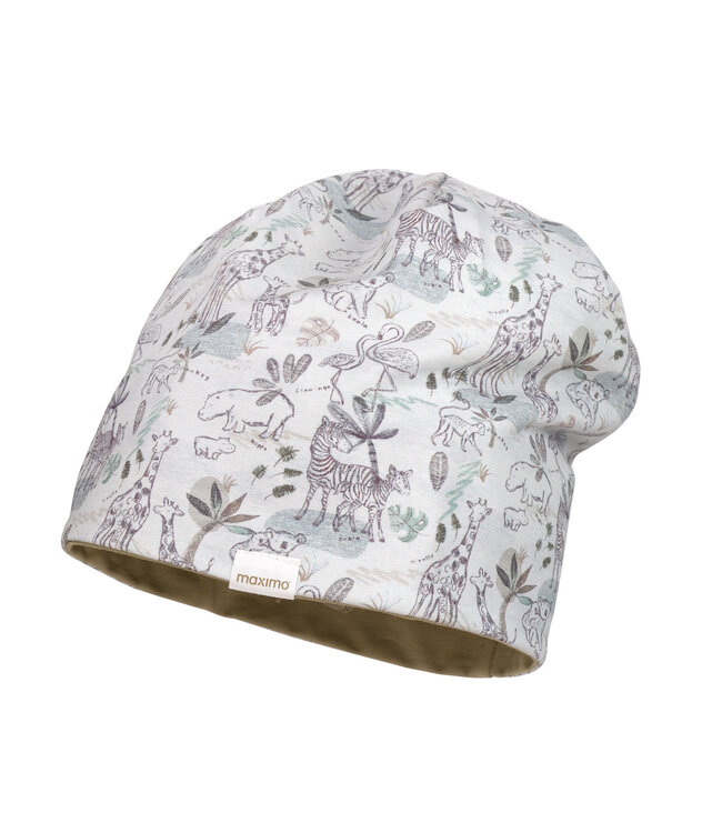 maximo MINI-Beanie, reversible,Futter Jersey Druck/uni, UV 50