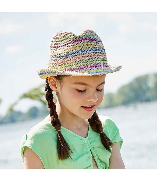 maximo MINI GIRL-Trilby - Sonnenhut - Handarbeit bunt