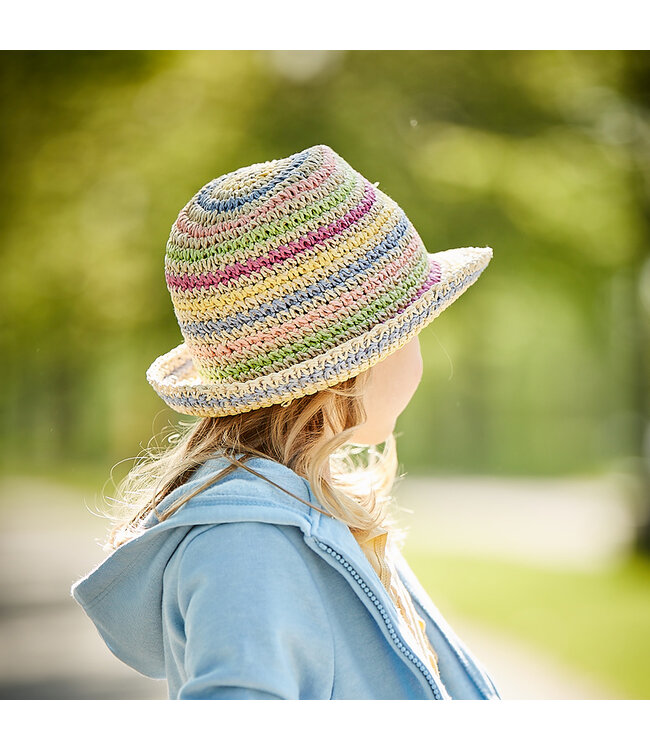 maximo MINI GIRL-Trilby - Sonnenhut - Handarbeit bunt