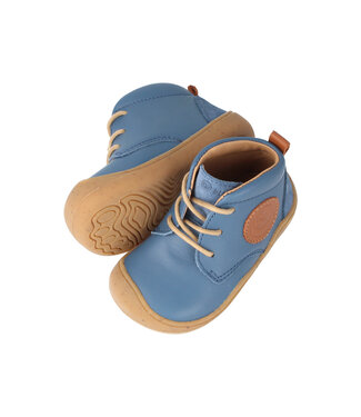 bLifestyle Barfussschuh bLIFESTYLE pangolinSTYLE meerblau Bio Nappa Leder