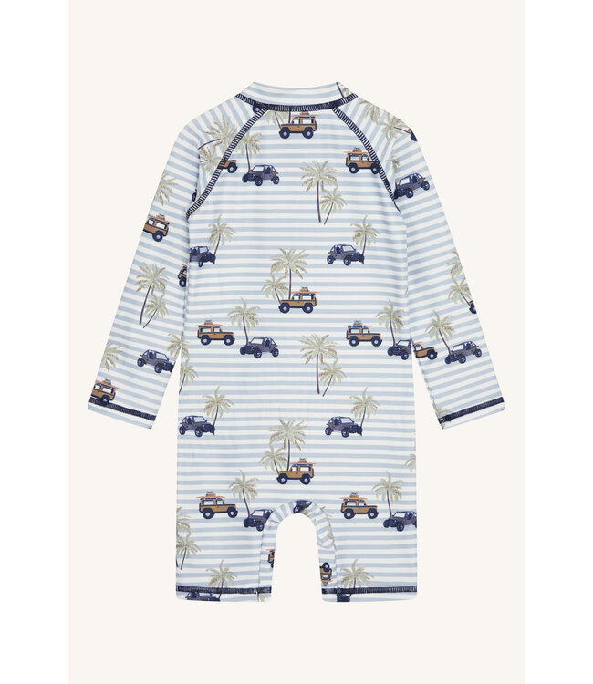 Hust and Claire UV-Badeanzug langarm Malaz - gestreift Autos