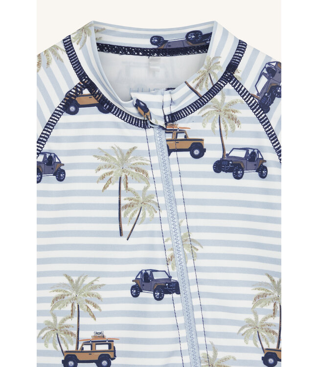 Hust and Claire UV-Badeanzug langarm Malaz - gestreift Autos