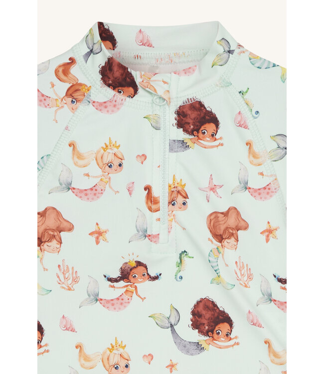 Hust and Claire UV-Badeshirt langarm Maiak - Meerjungfrauen wan blue