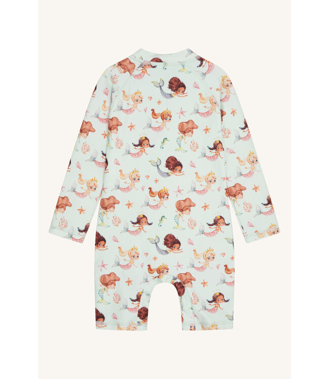 Hust and Claire UV-Badeanzug langarm Malaz - Meerjungfrauen wan blue