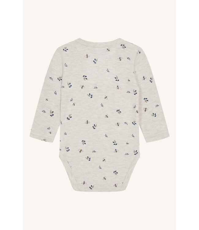 Hust and Claire Buller Body langarm Bambusviskose - Bienen meliert