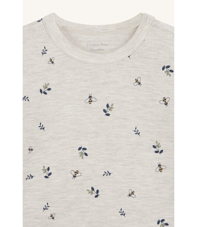 Hust and Claire Buller Body langarm Bambusviskose - Bienen meliert