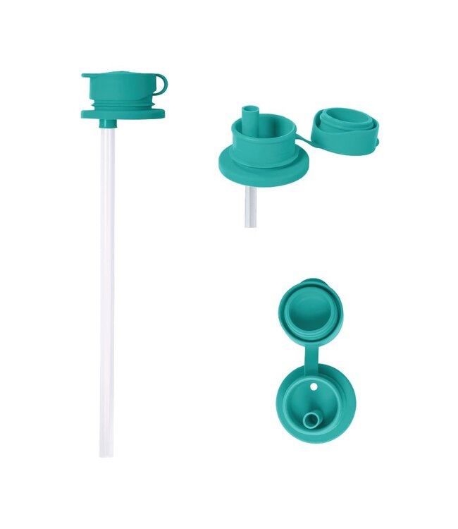 PURA PURA Big Mouth Sportaufsatz mit Strohhalm - mint