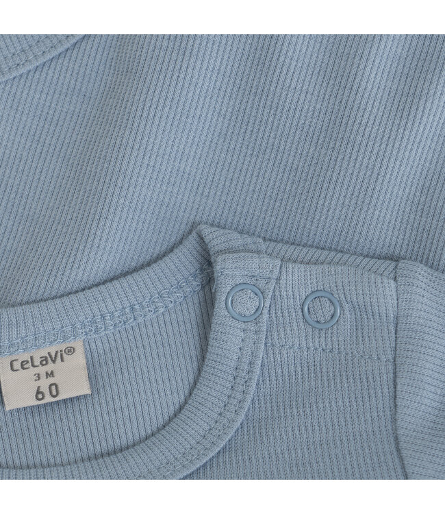 CeLaVi Body langarm  - LS Bambusmix - dusty blue