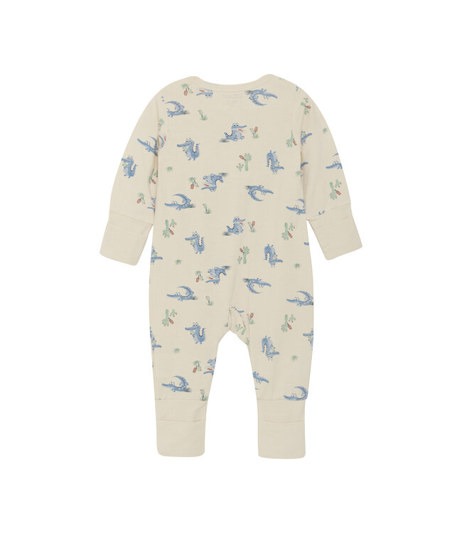 CeLaVi Pyjama Krokodil Bambusviskose/Baumwolle dusty blue
